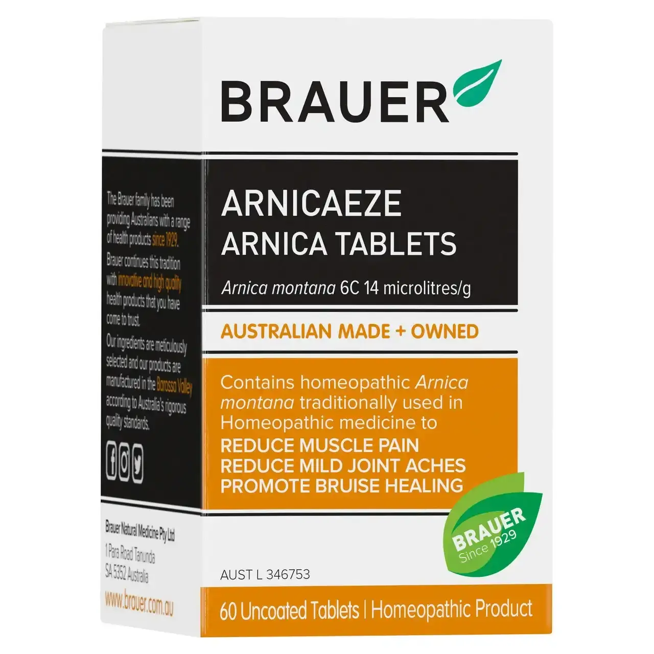 Brauer Arnicaeze Arnica 60 tablets