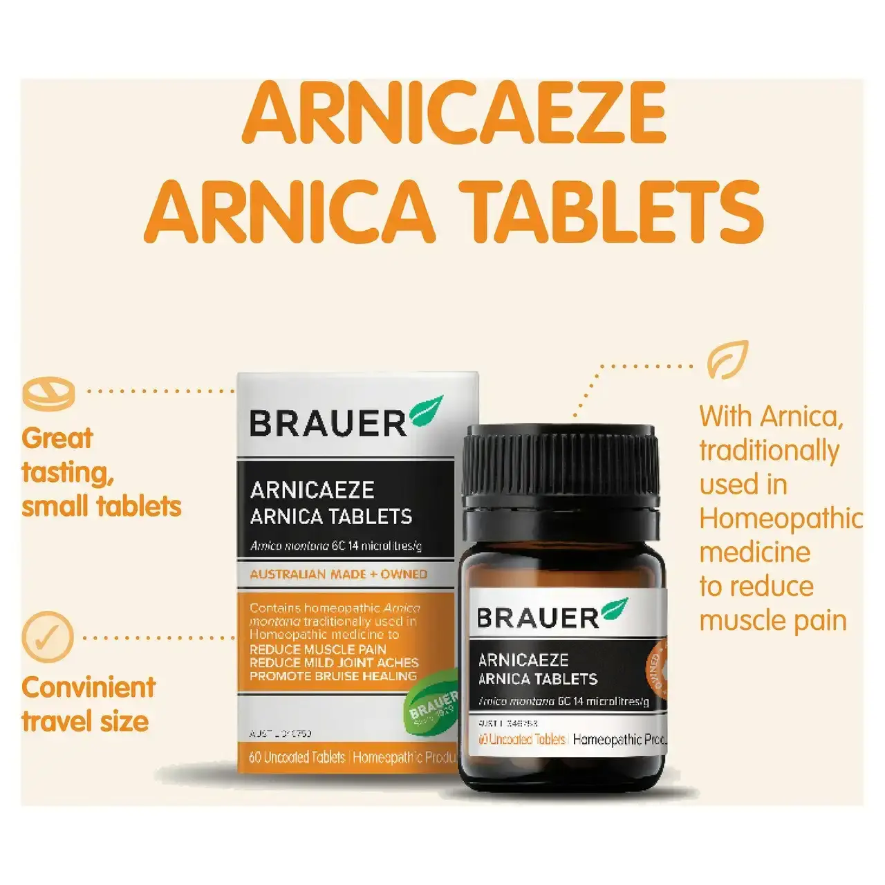 Brauer Arnicaeze Arnica 60 tablets