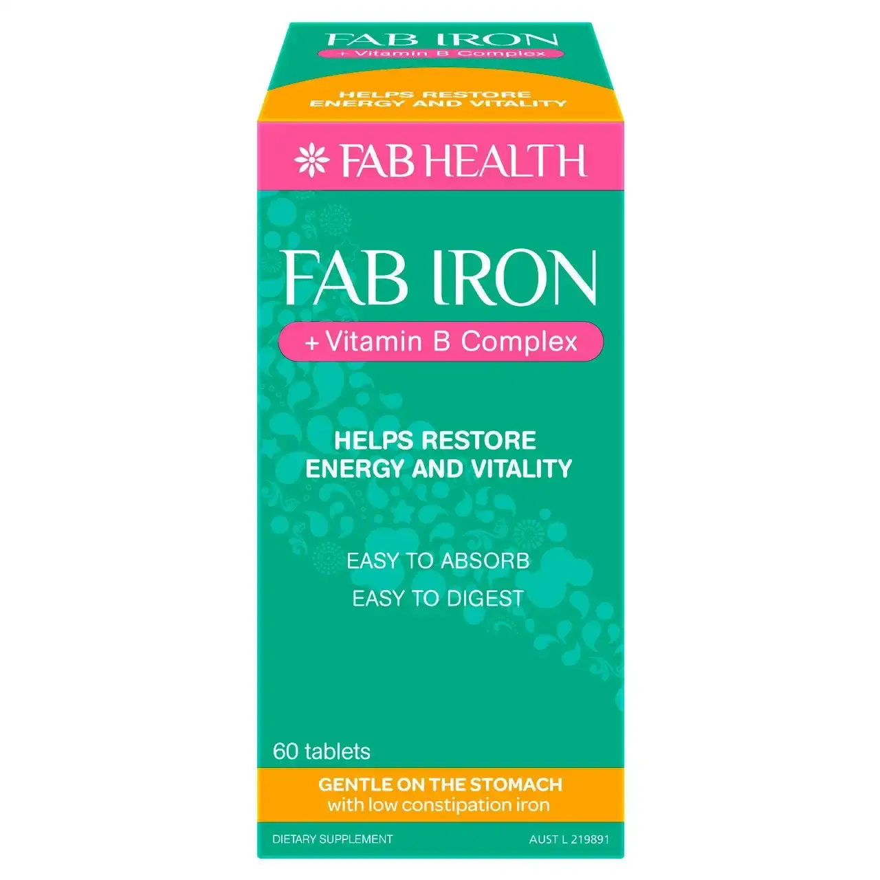 fab IRON + Vitamin B Complex Tablets