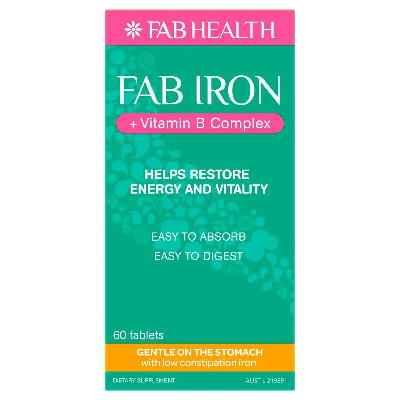 fab IRON + Vitamin B Complex Tablets