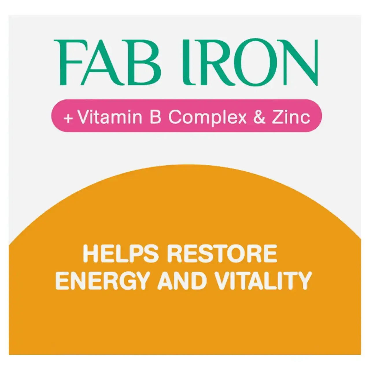 FAB IRON + Vitamin B Complex & Zinc Capsules (60)