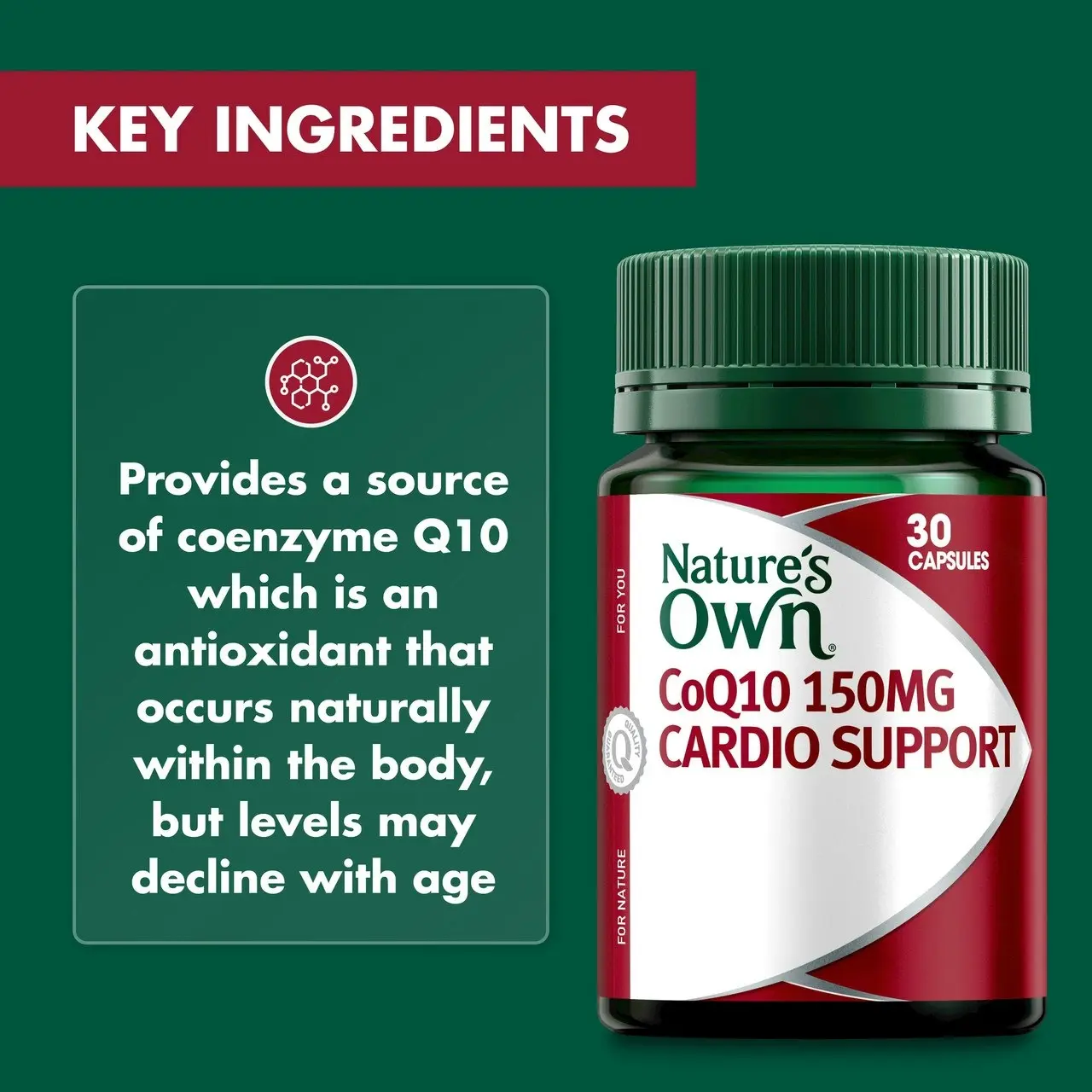 Nature's Own COQ10 150MG Cardio Support