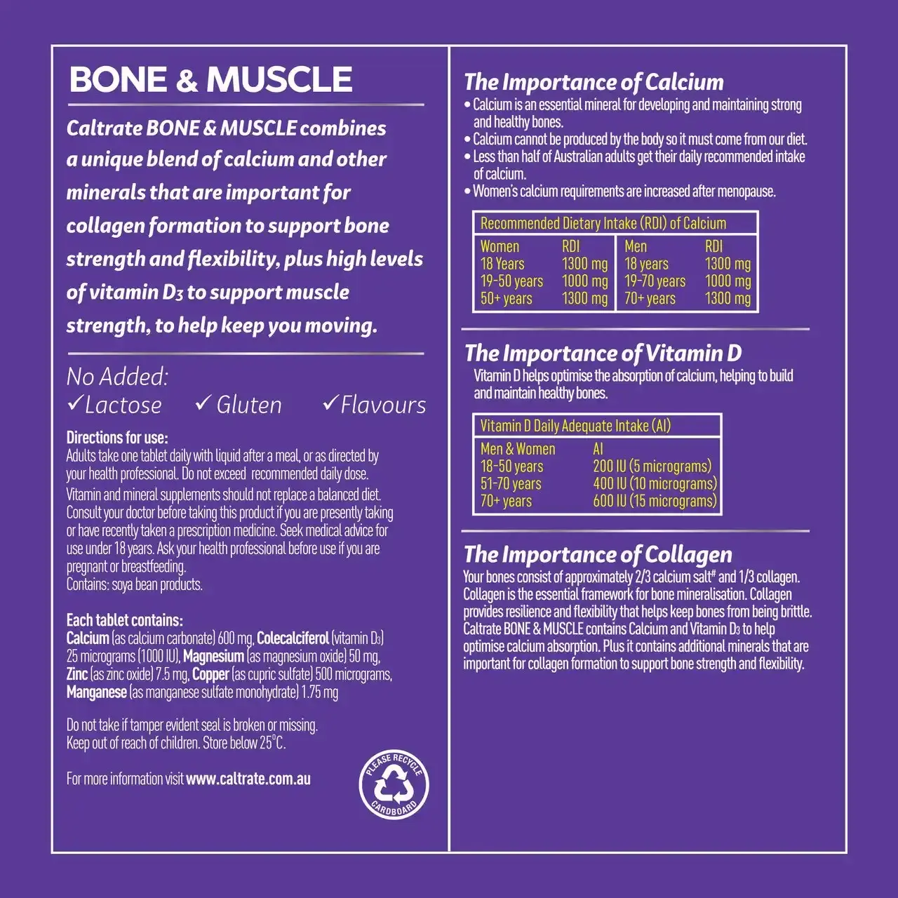 Caltrate Bone & Muscle 60 Tablets