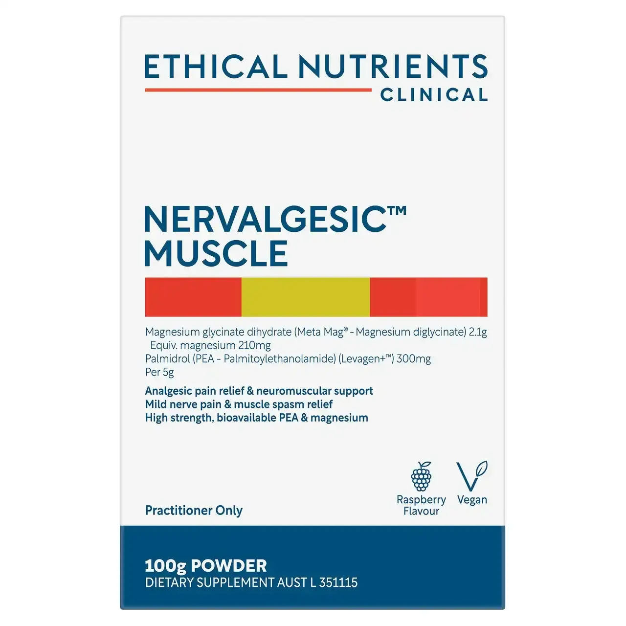 Ethical Nutrients Clinical Nervalgesic Muscle 100g Powder