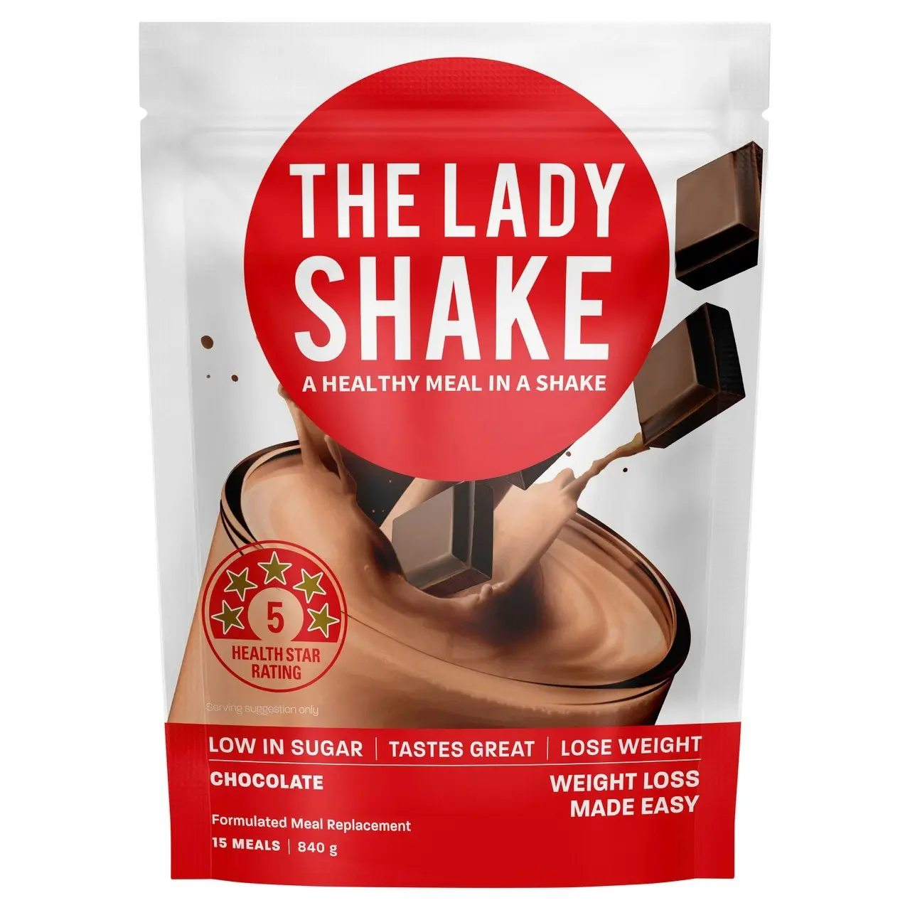 The Lady Shake Meal Replacement Chocolate 840g