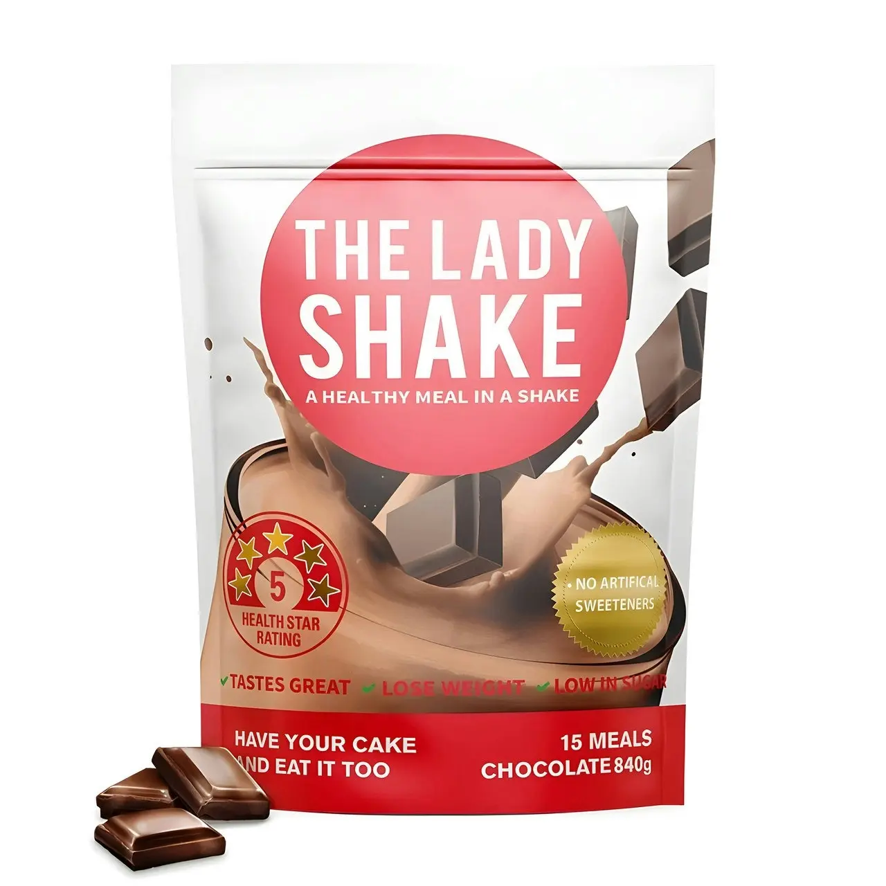 The Lady Shake Meal Replacement Chocolate 840g