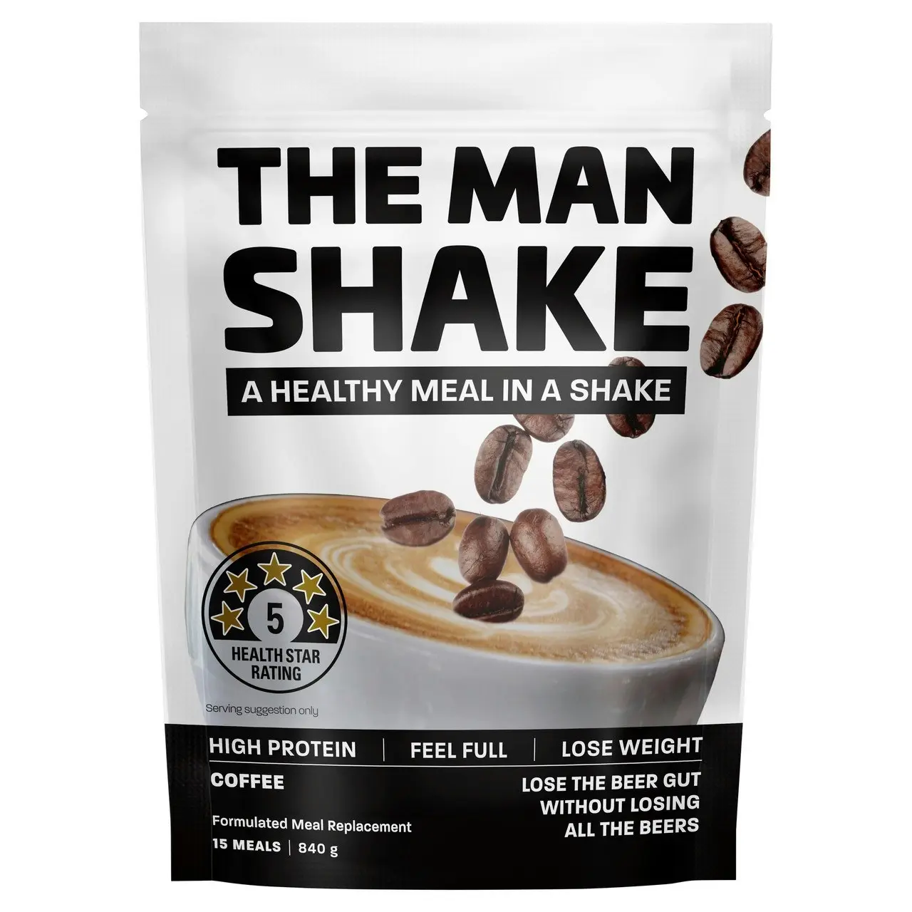 The Man Shake Meal Replacement Coffee 840g