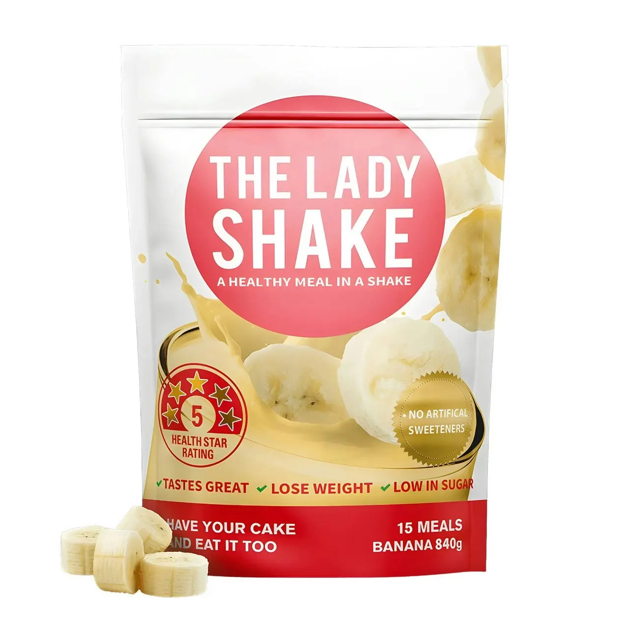 The Lady Shake Meal Replacement Banana 840g