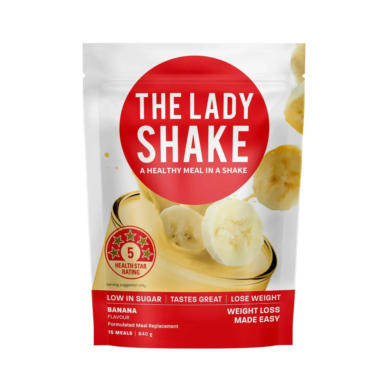 The Lady Shake Meal Replacement Banana 840g