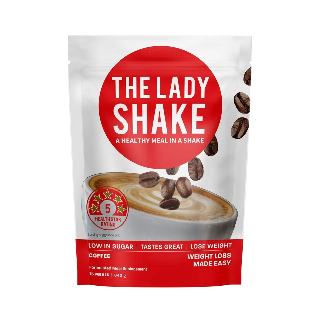 The Lady Shake Meal Replacement Coffee 840g