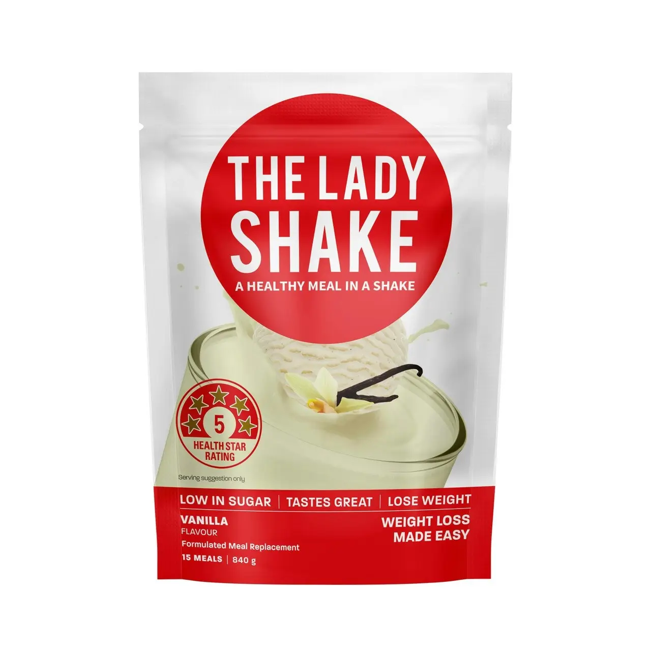 The Lady Shake Meal Replacement Vanilla 840g