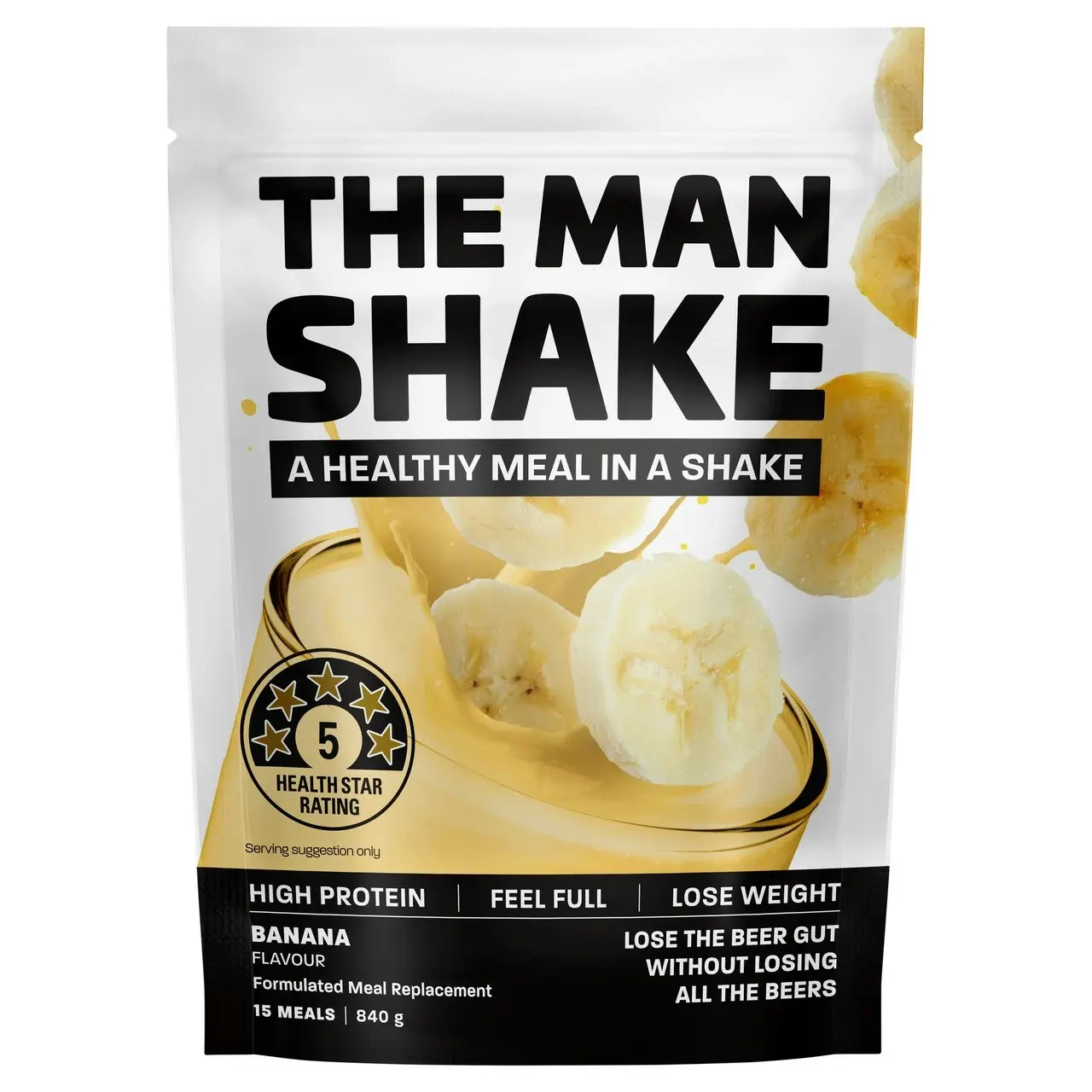 The Man Shake Meal Replacement Banana 840g