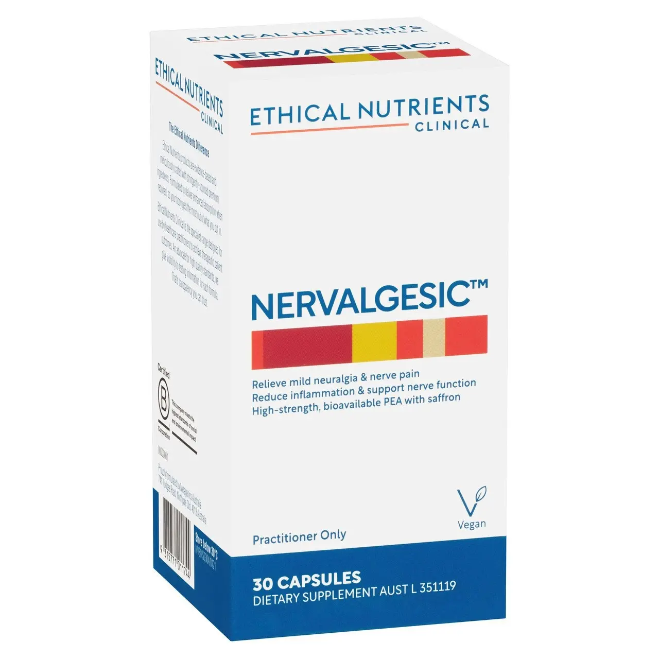 Ethical Nutrients Clinical Nervalgesic 30 Capsules