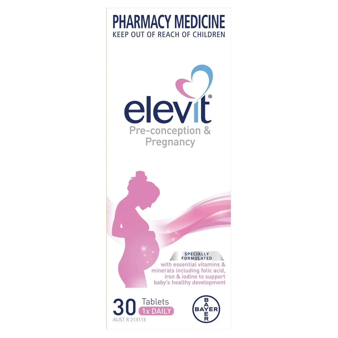 Elevit Pre-conception and Pregnancy Multivitamin Tablets 30 pack (30 days)