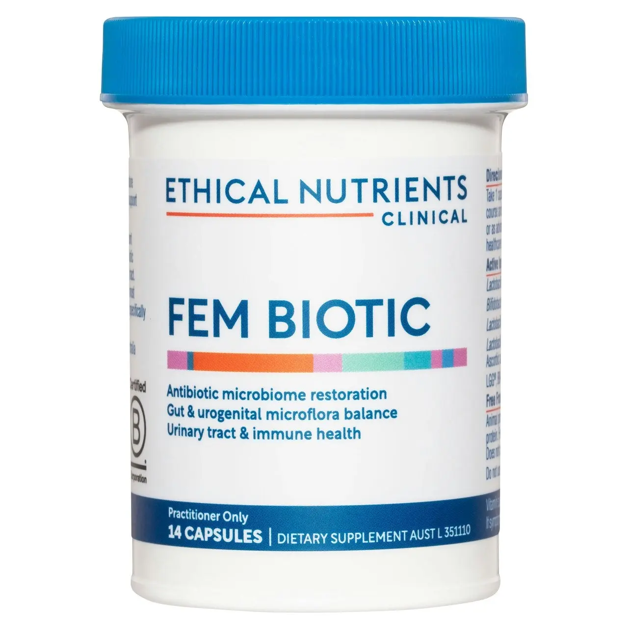 Ethical Nutrients Clinical Fem Biotic 14 Capsules