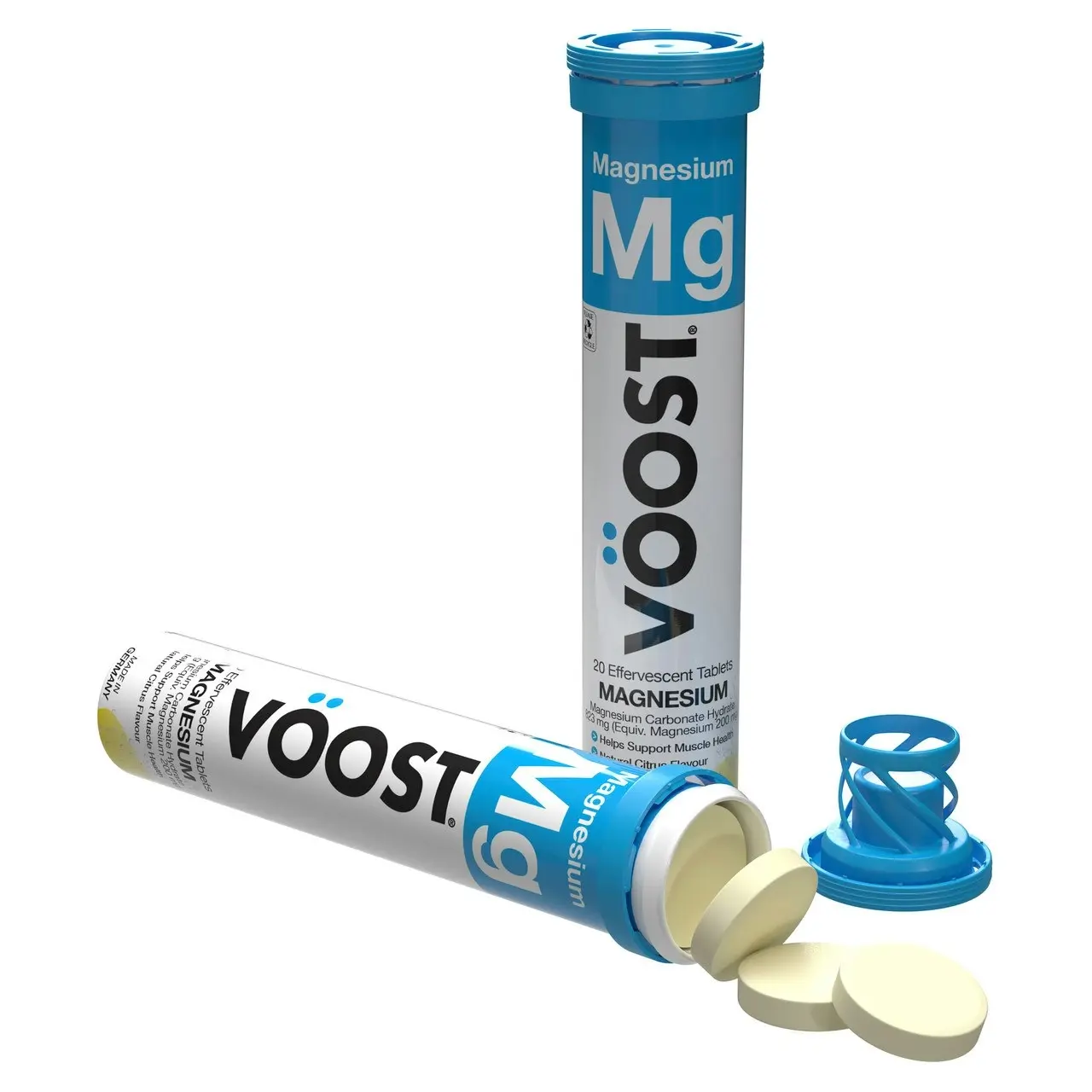 VOOST Magnesium Natural Citrus Effervescent Tablets 40 Pack