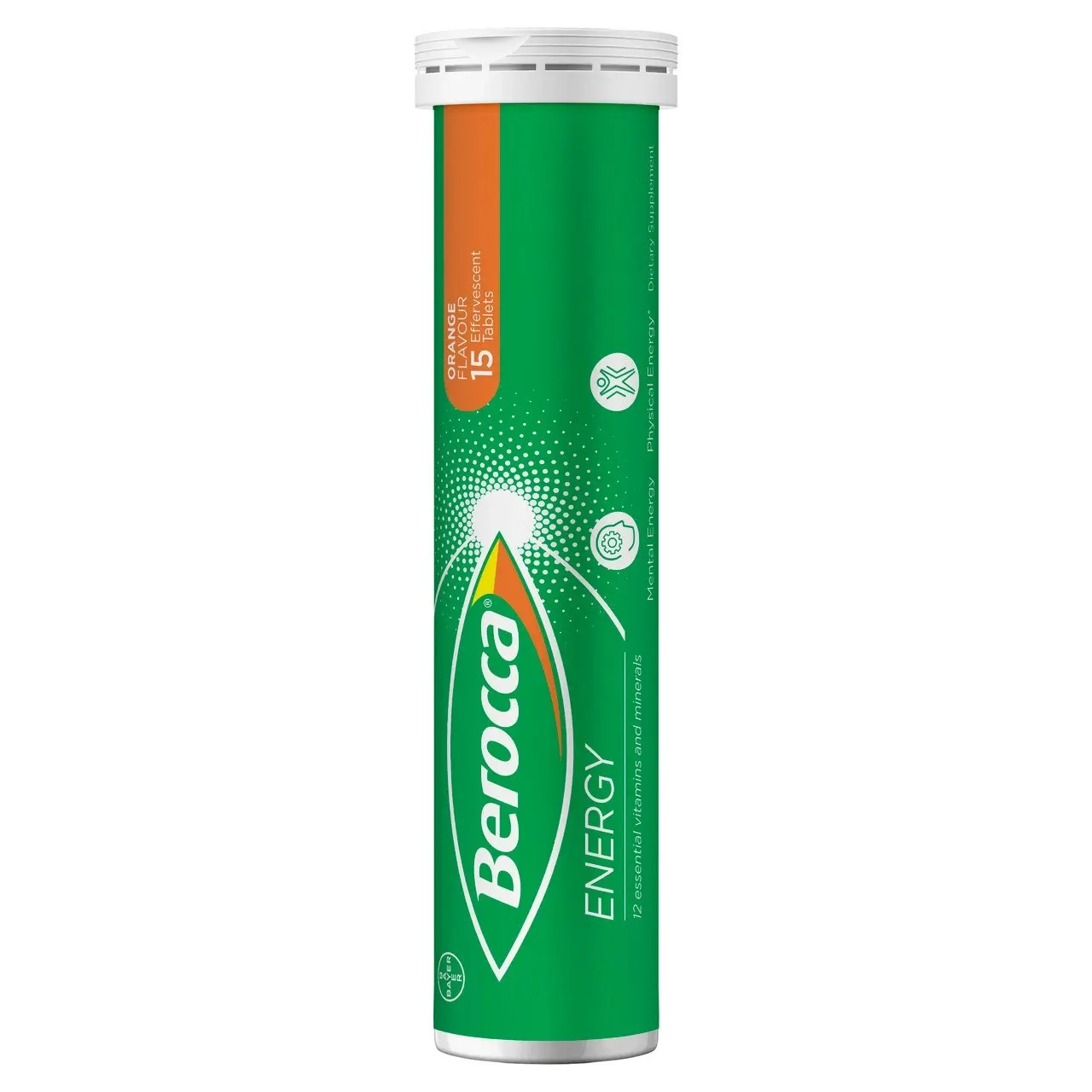 Berocca Energy Vitamin B & C Orange Flavour Effervescent Tablets 45 Pack