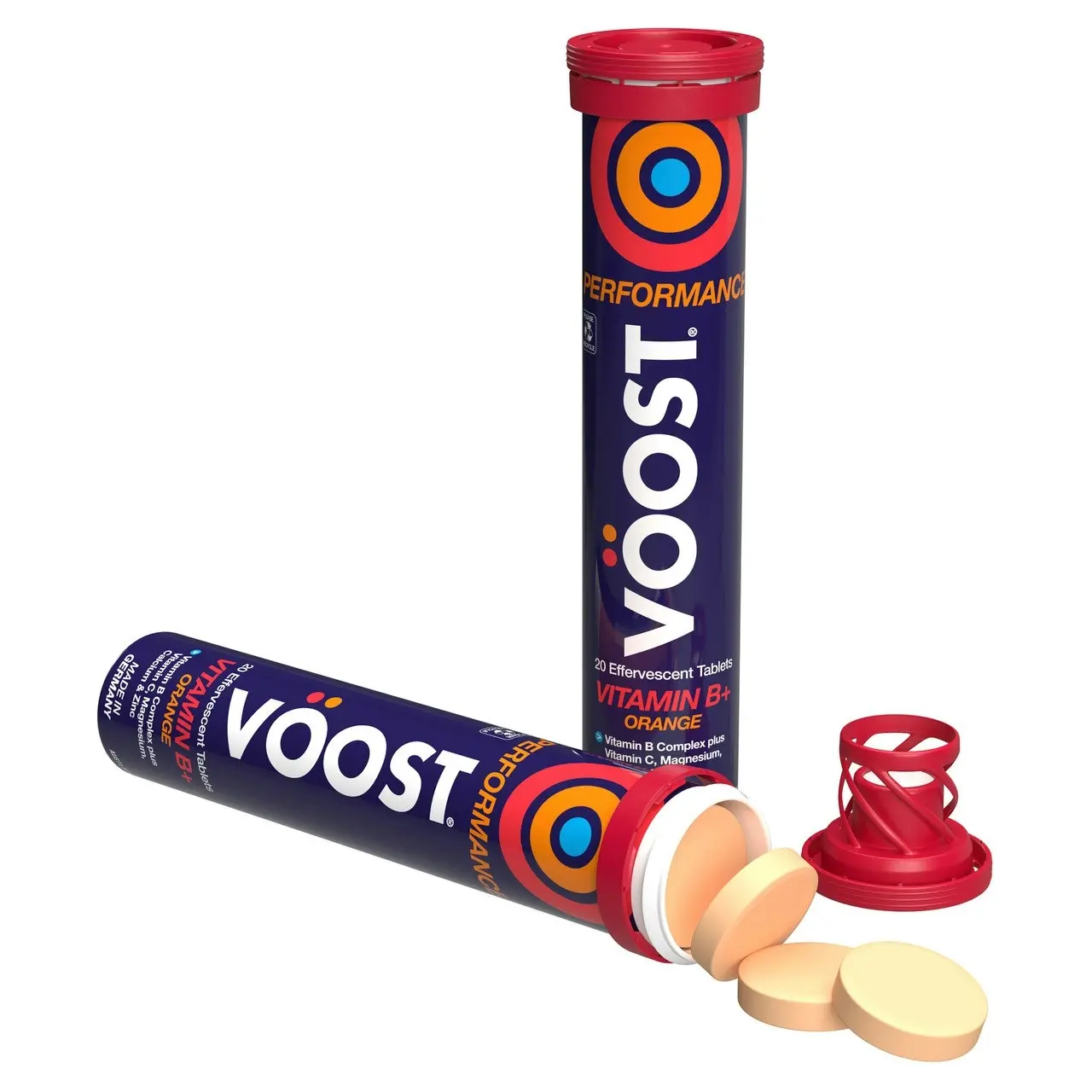 VOOST Vitamin B+ Performance Orange Effervescent Tablets 20 Pack