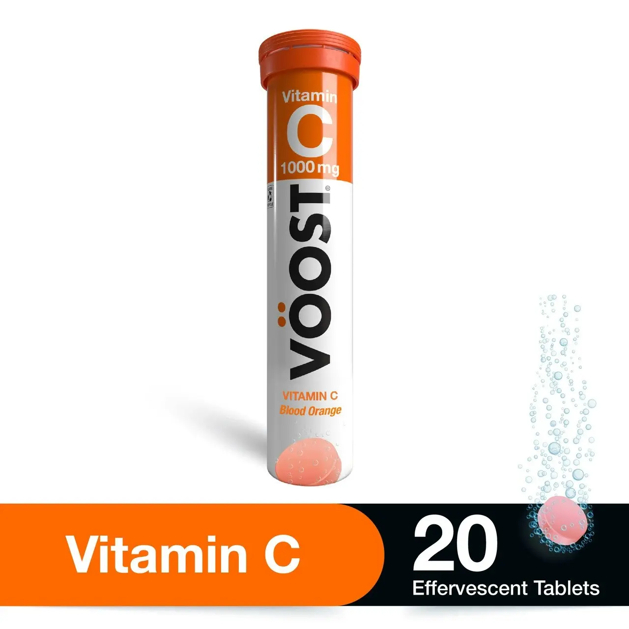 VOOST Vitamin C Blood Orange Effervescent Tablets 20 Pack