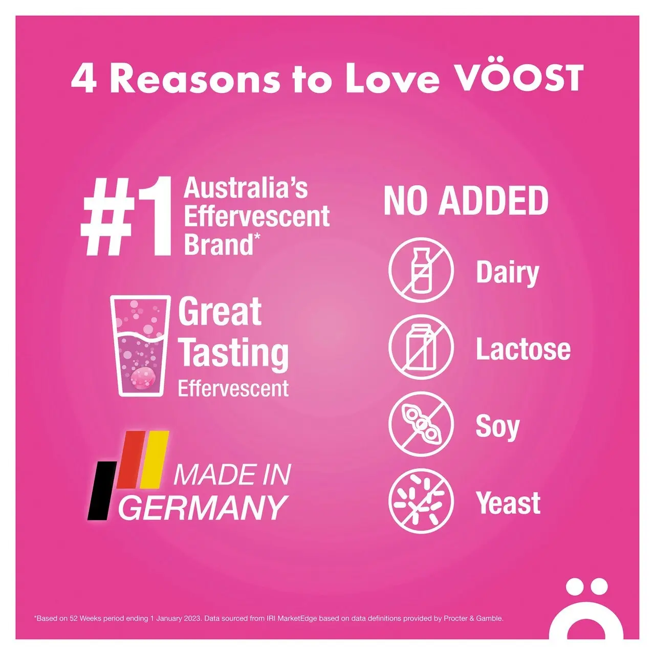 Voost Collagen Strawberry Effervescent Vitamin Supplement to helps support skin hydration 20 Tablets