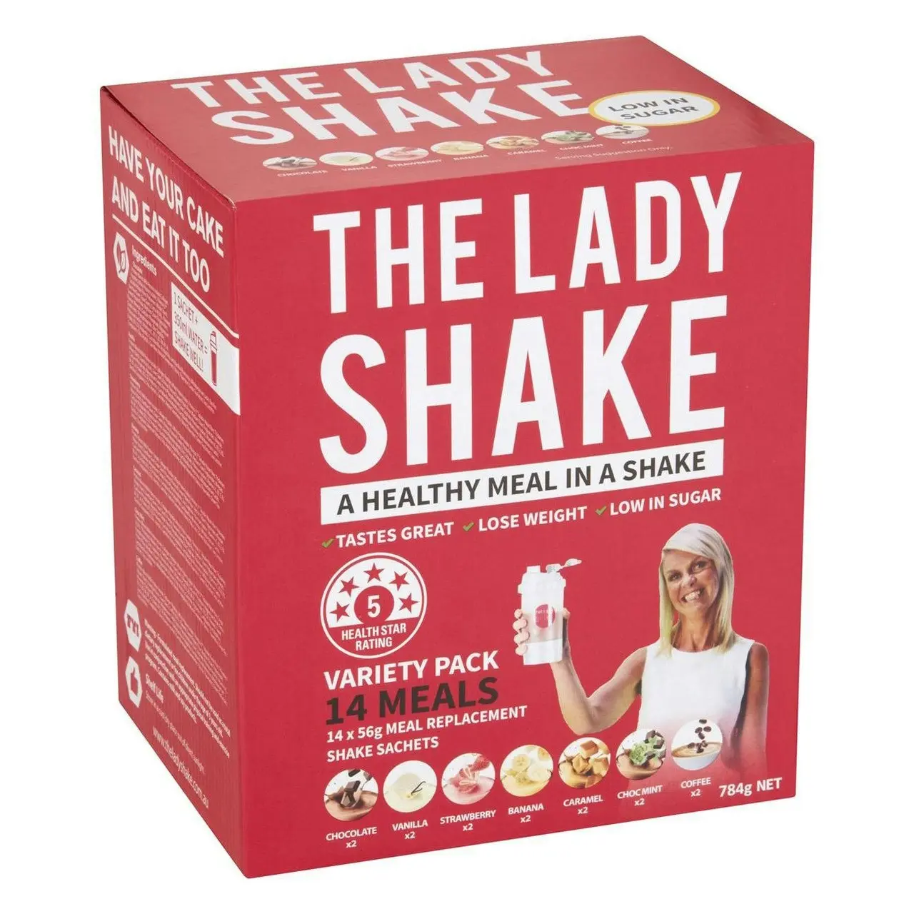 The Lady Shake Meal Replacement Variety Pack - 14 pack