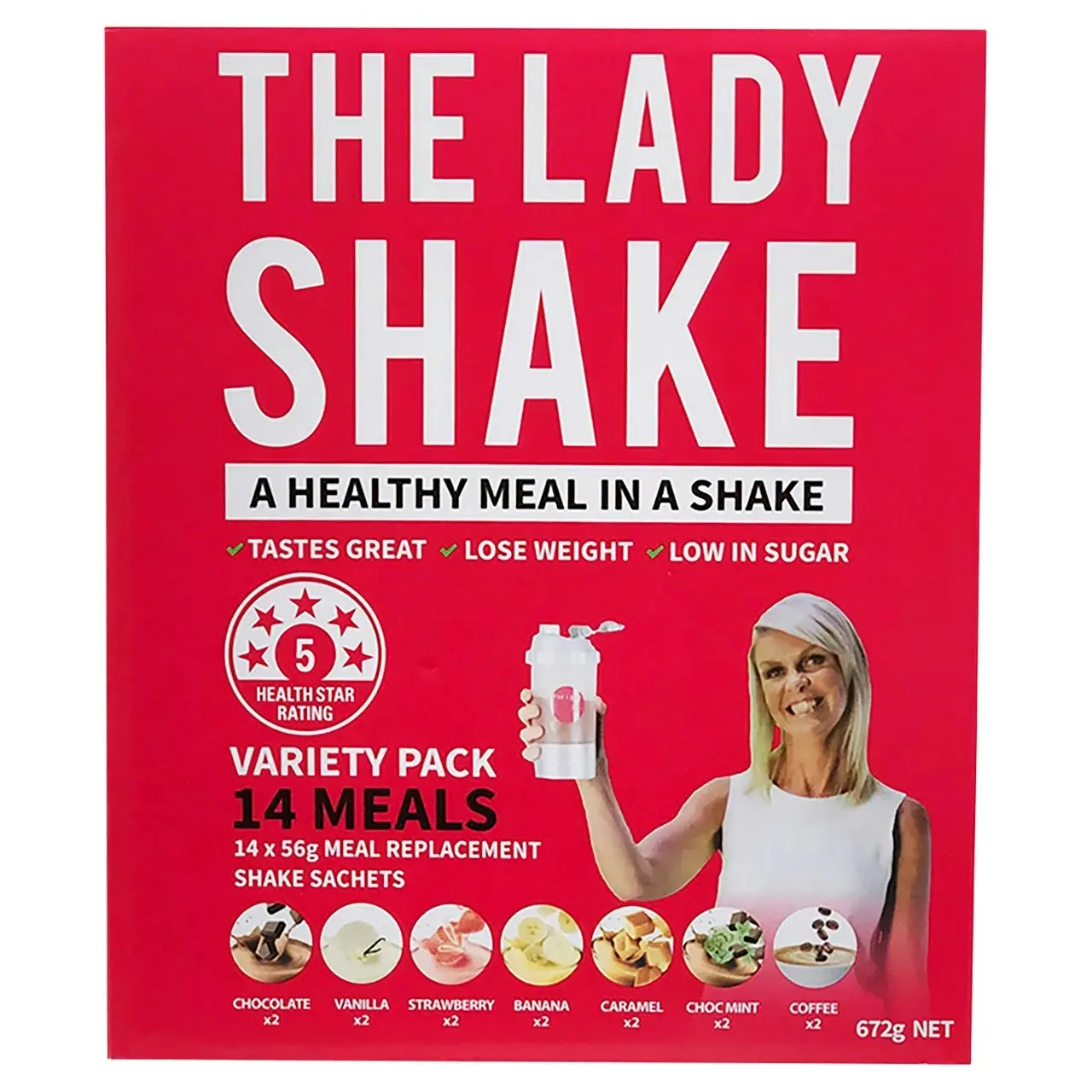 The Lady Shake Meal Replacement Variety Pack - 14 pack