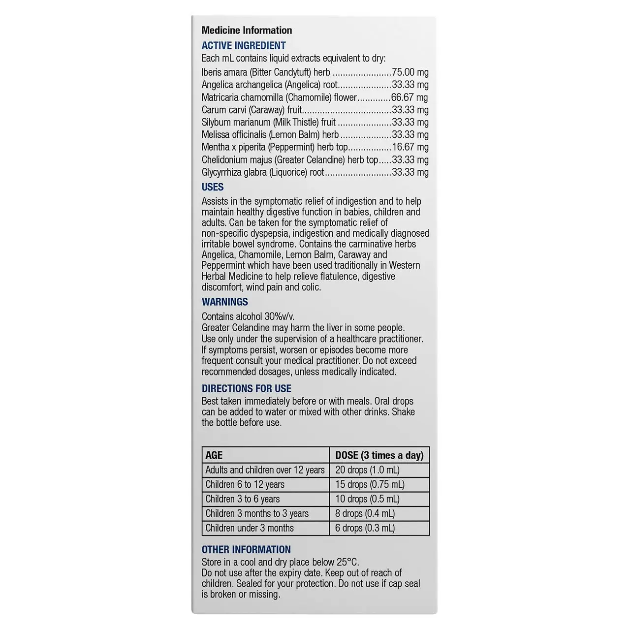 Chemists' Own IBS Support Digestive Drops 100mL