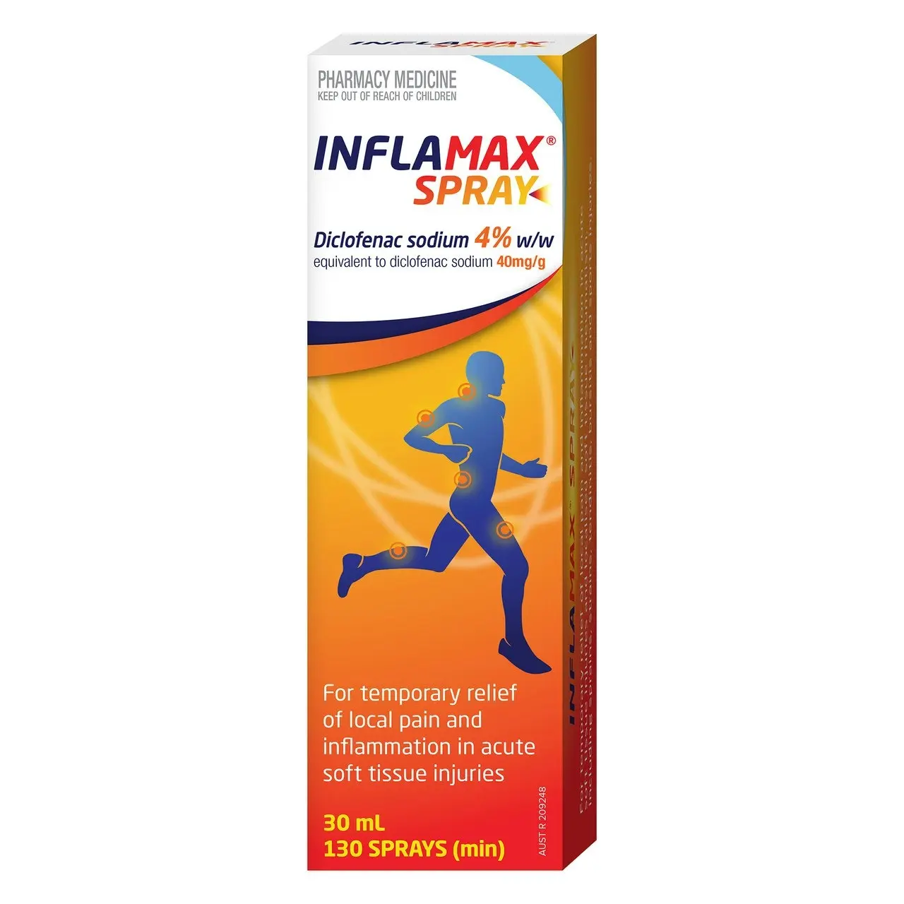 Inflamax Spray 30mL - Diclofenac 4%