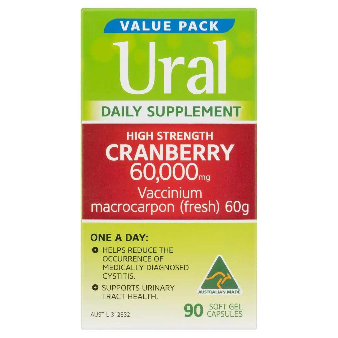 Ural Cranberry Daily Capsules x 90