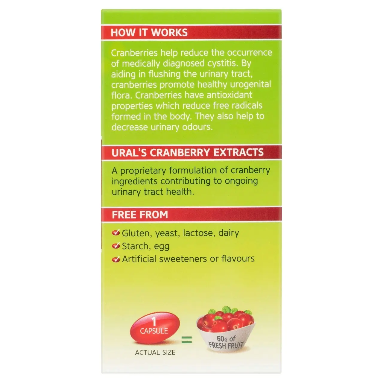 Ural Cranberry Daily Capsules x 90