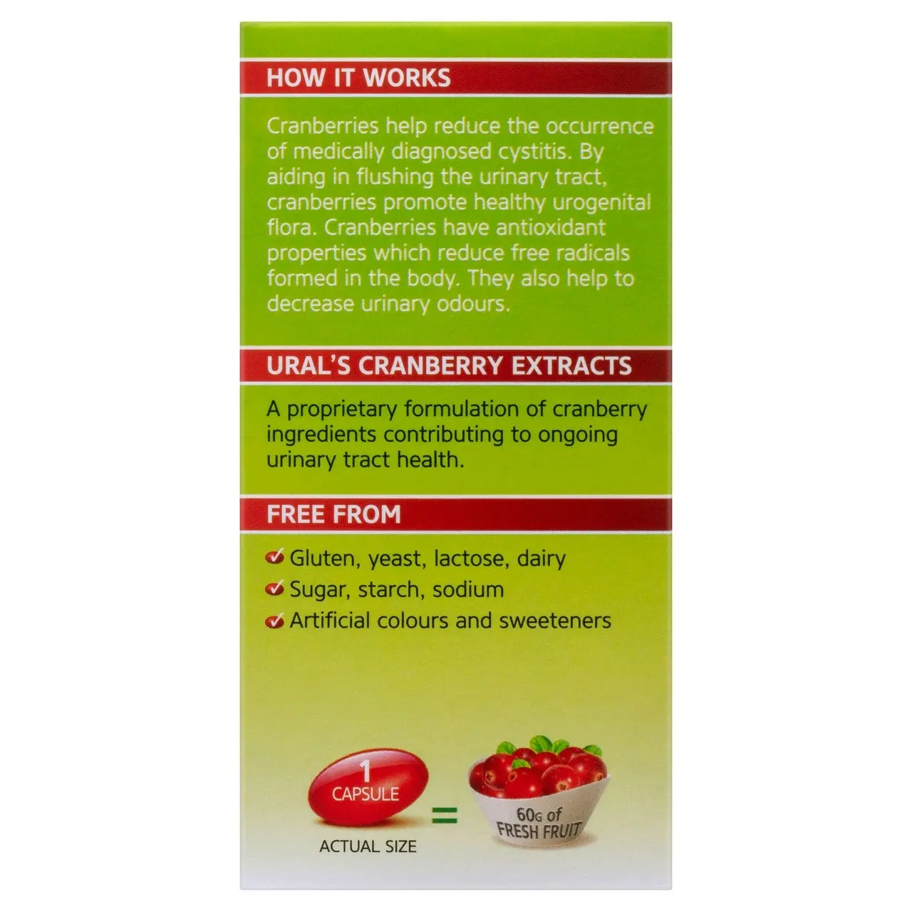 Ural Cranberry Daily Capsules x 90