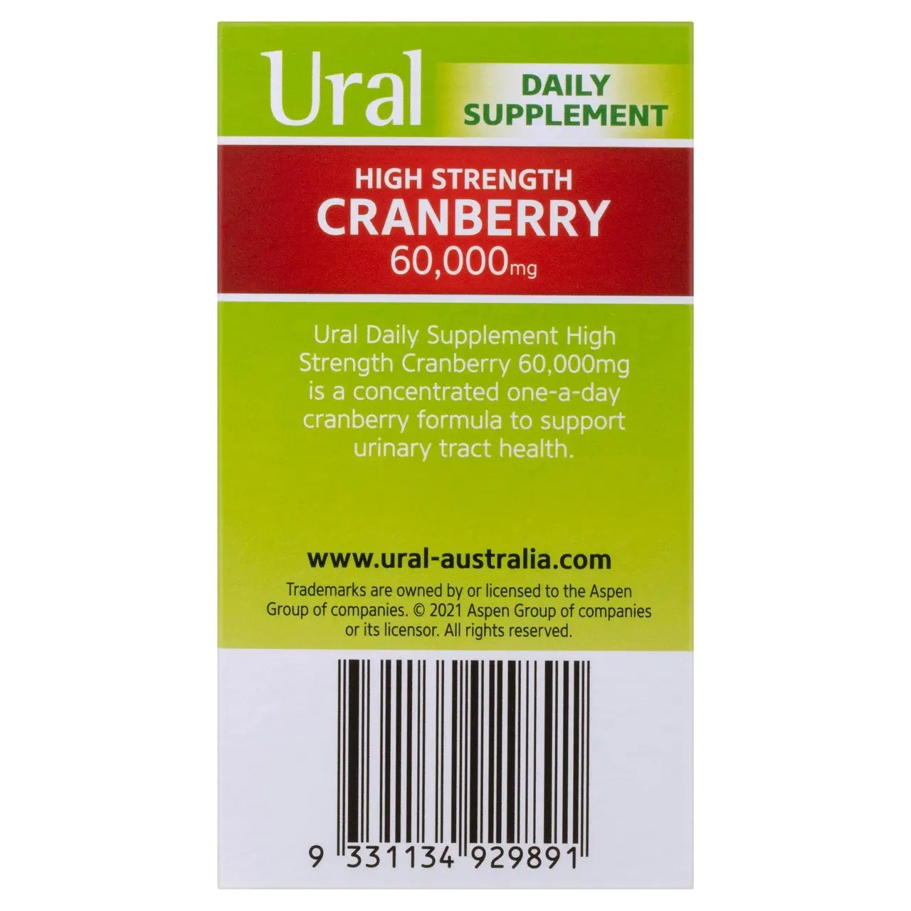 Ural Cranberry Daily Capsules x 90