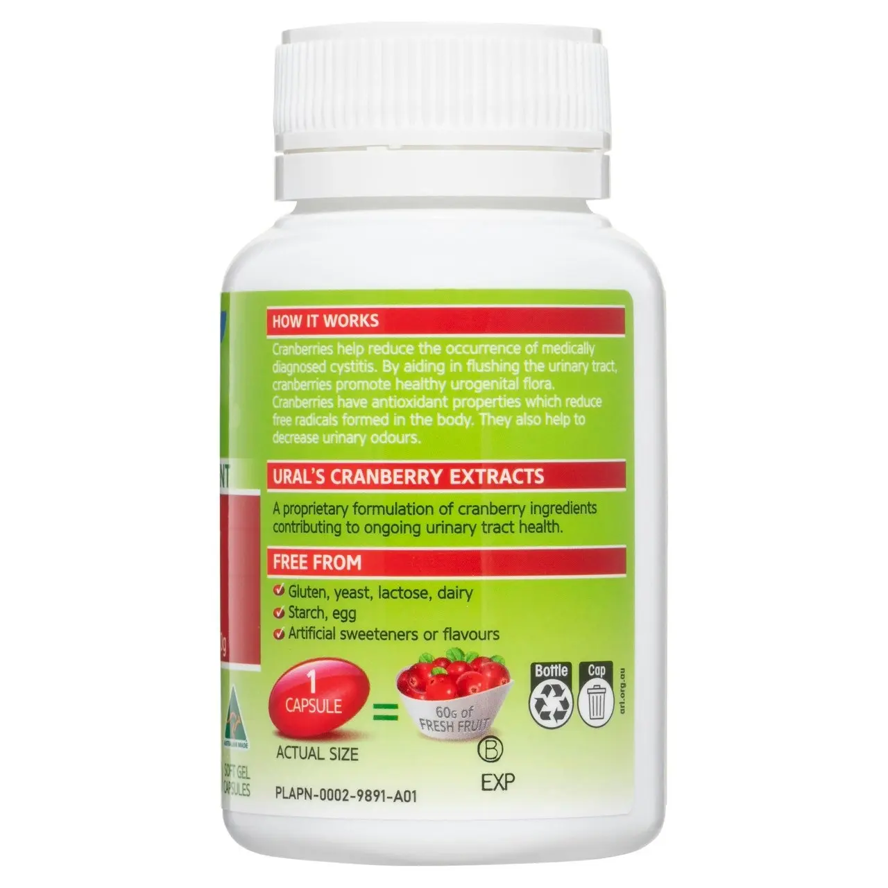 Ural Cranberry Daily Capsules x 90