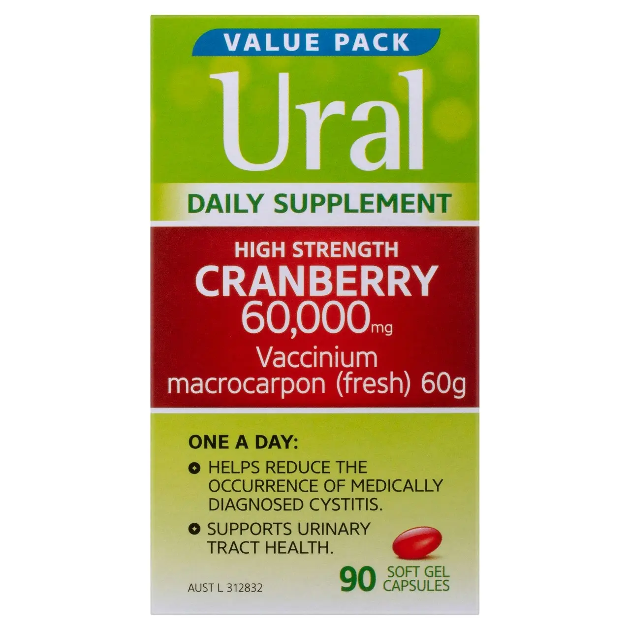 Ural Cranberry Daily Capsules x 90