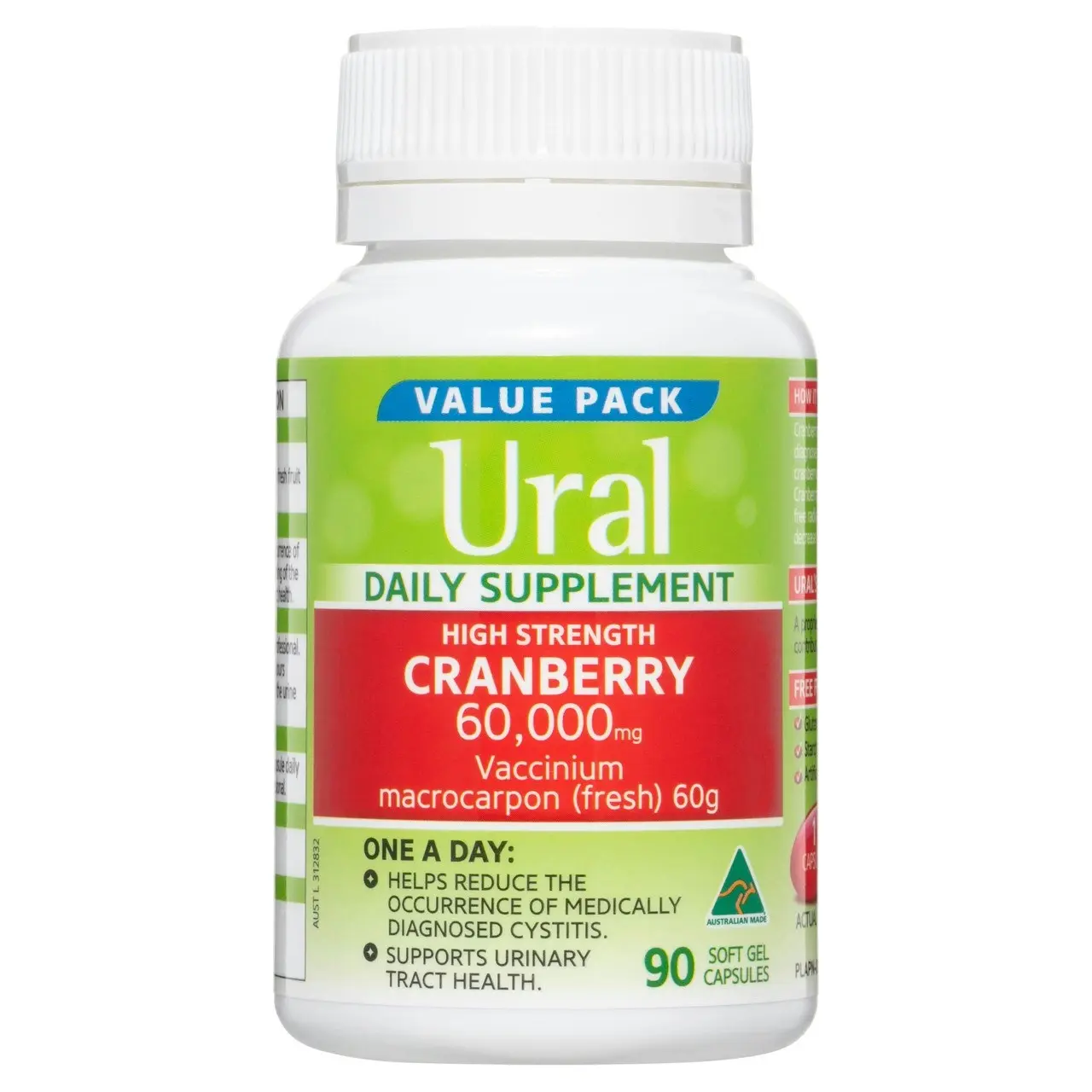 Ural Cranberry Daily Capsules x 90