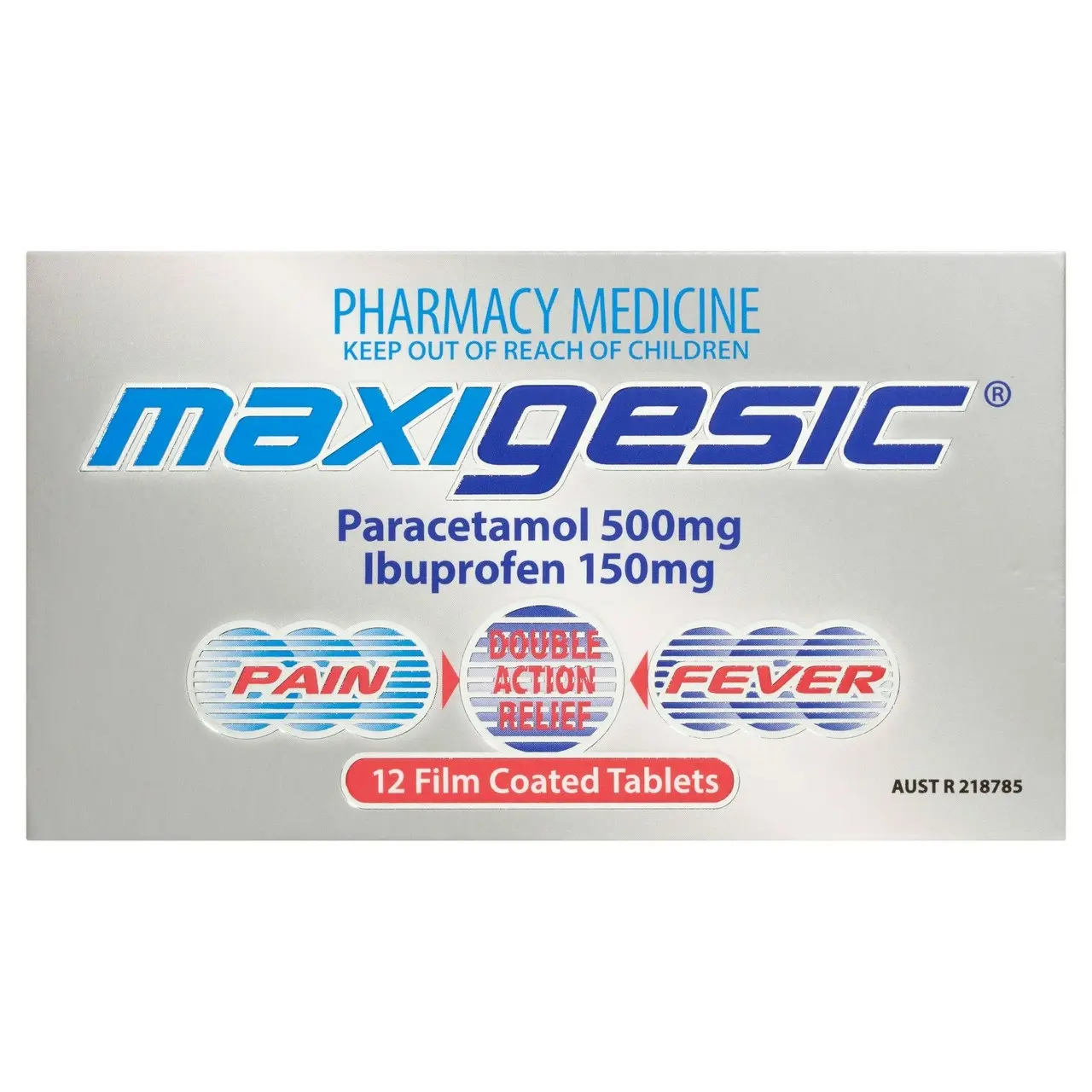 MAXIGESIC(R) Double Action Pain Relief 12 Tablets