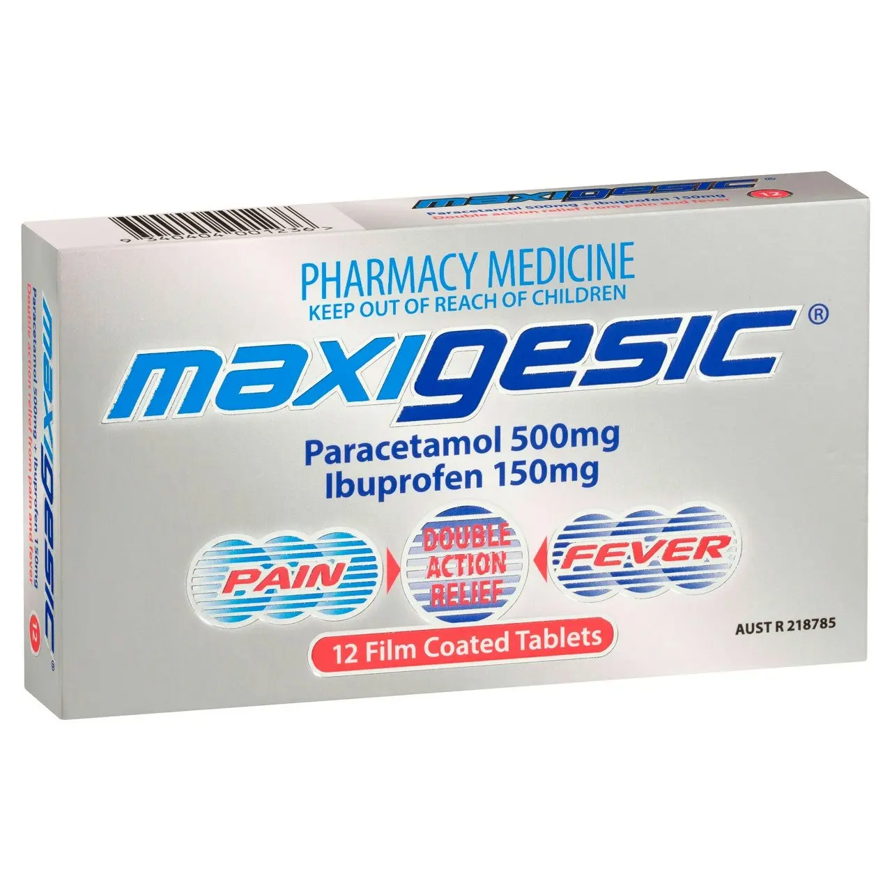 MAXIGESIC(R) Double Action Pain Relief 12 Tablets