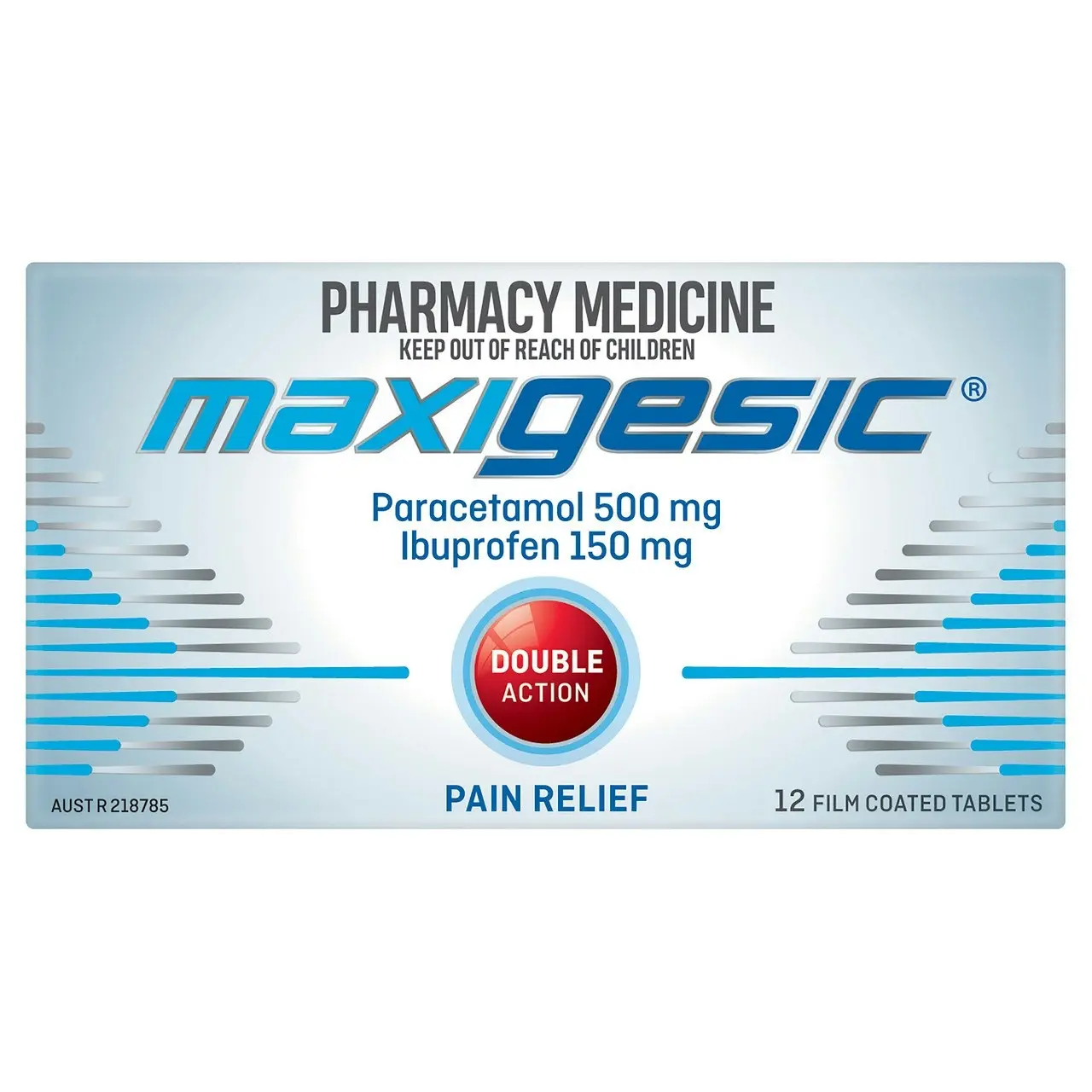 MAXIGESIC(R) Double Action Pain Relief 12 Tablets