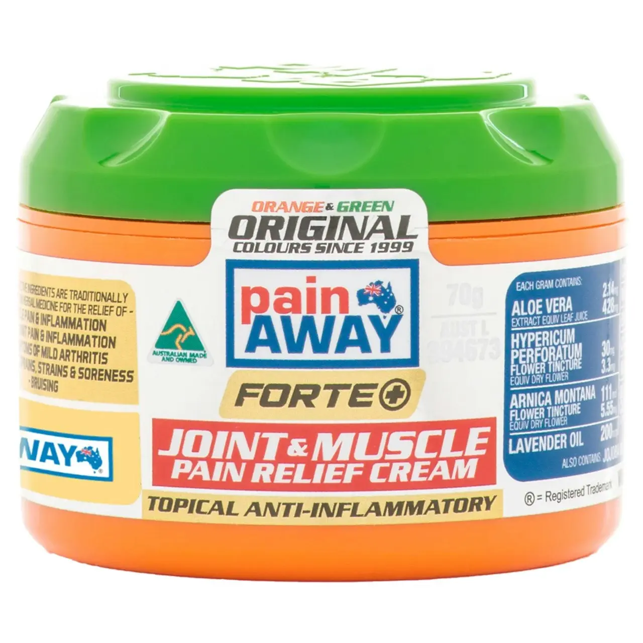 Pain Away Forte+ Original Pain Relief Cream 70g