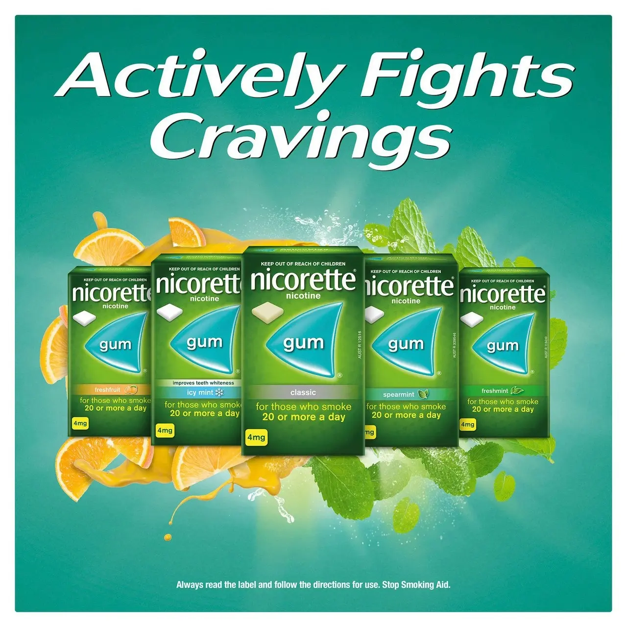 Nicorette Quit Smoking Regular Strength Nicotine Gum Classic 150 Pack