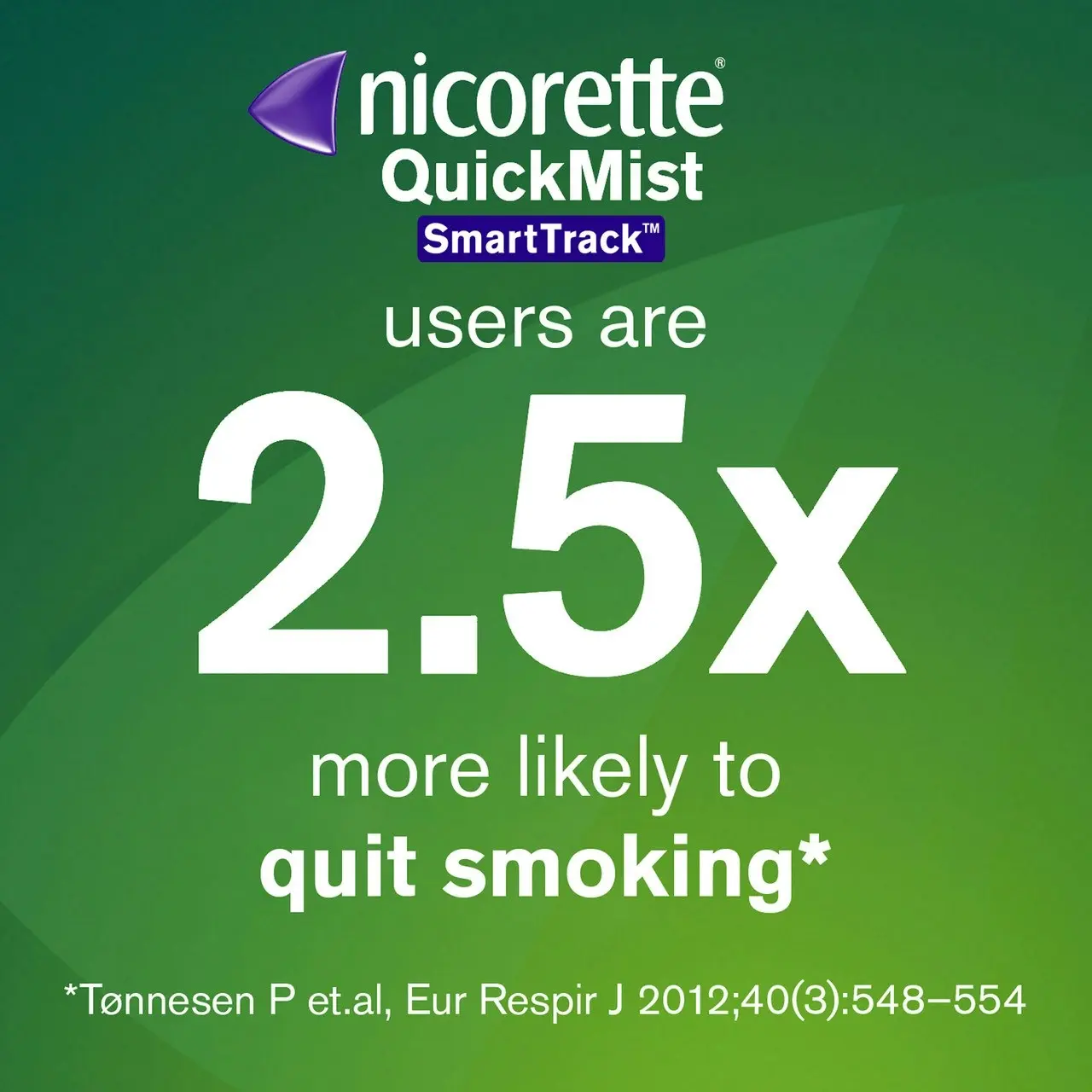 Nicorette Quit Smoking QuickMist SmartTrack Nicotine Mouthspray Duo Pack