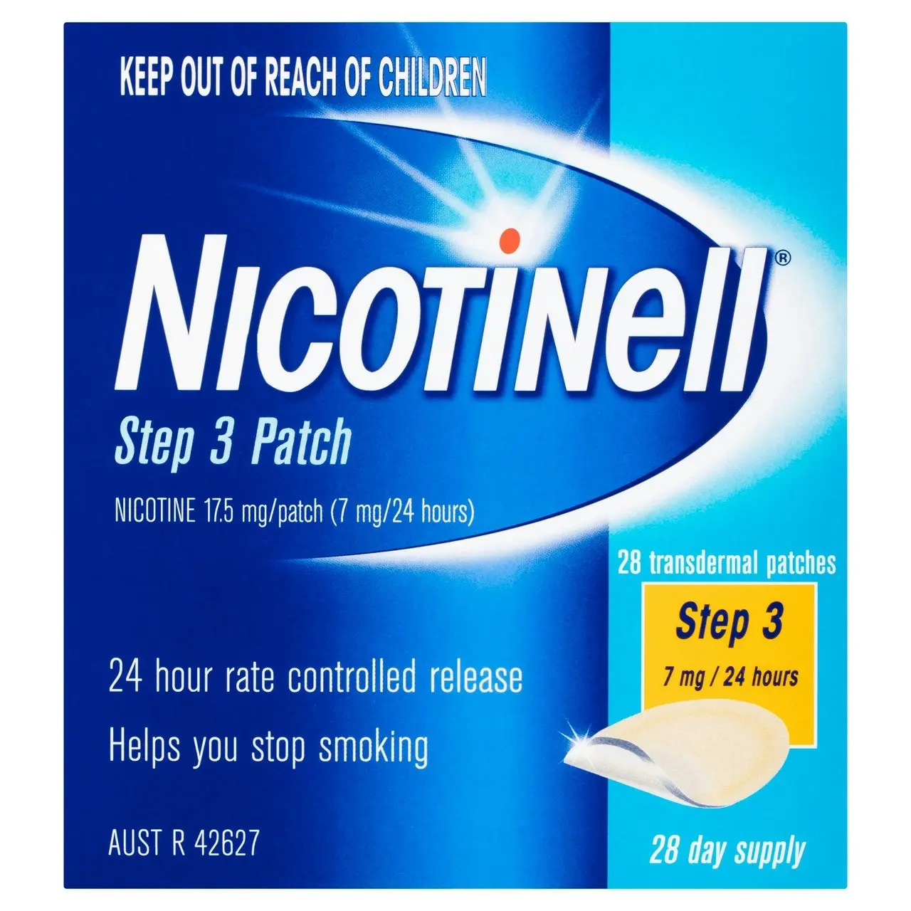 Nicotinell Stop Smoking Step 3 Patch 7mg 28 Pack