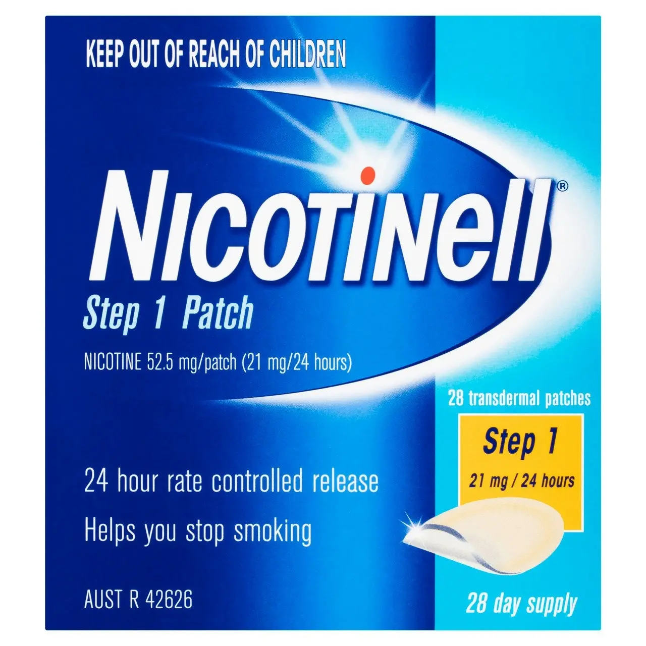 Nicotinell Stop Smoking Step 1 Patch 21mg 28 Pack