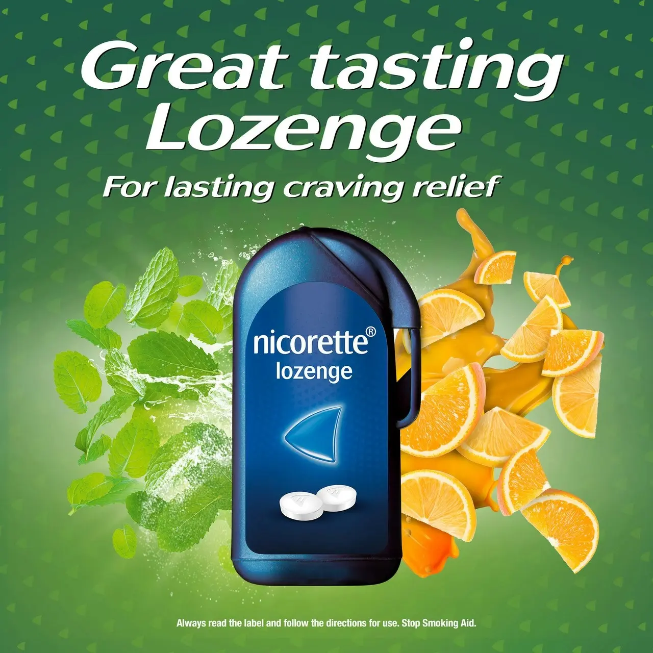 Nicorette Quit Smoking Extra Strength Cooldrops Nicotine Lozenge Icy Mint 8 x 20 Pack