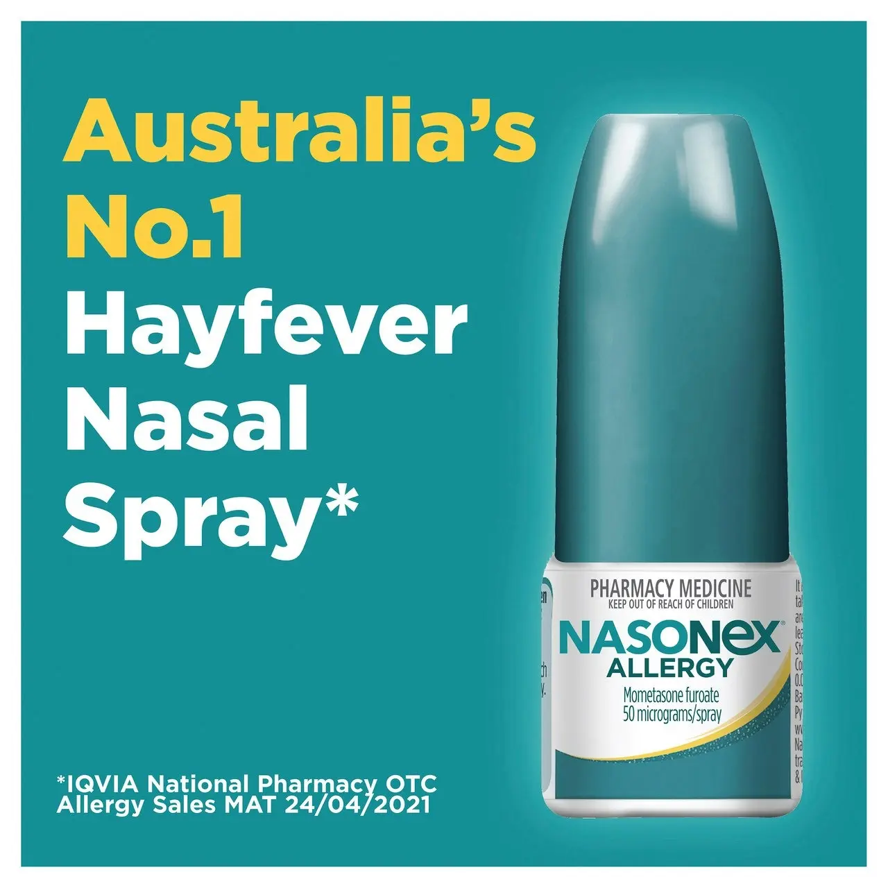 Nasonex Allergy Non-Drowsy 24 Hour Nasal Spray 140 sprays