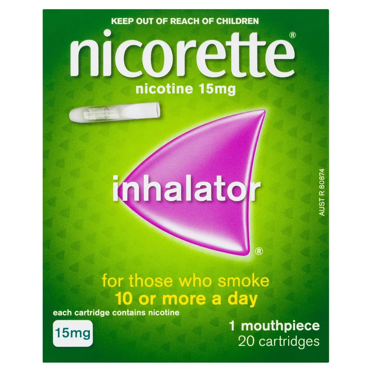 Nicorette Quit Smoking Nicotine Inhalator 20 Pack