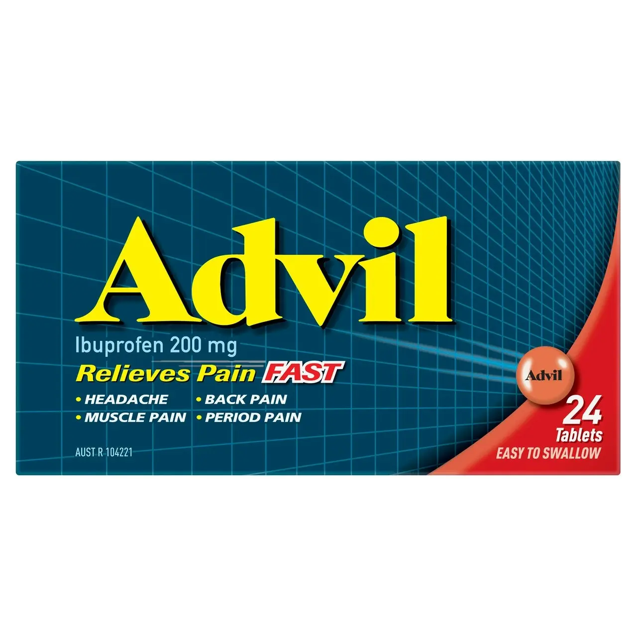 Advil Tablets 200mg Ibuprofen 24 Pack