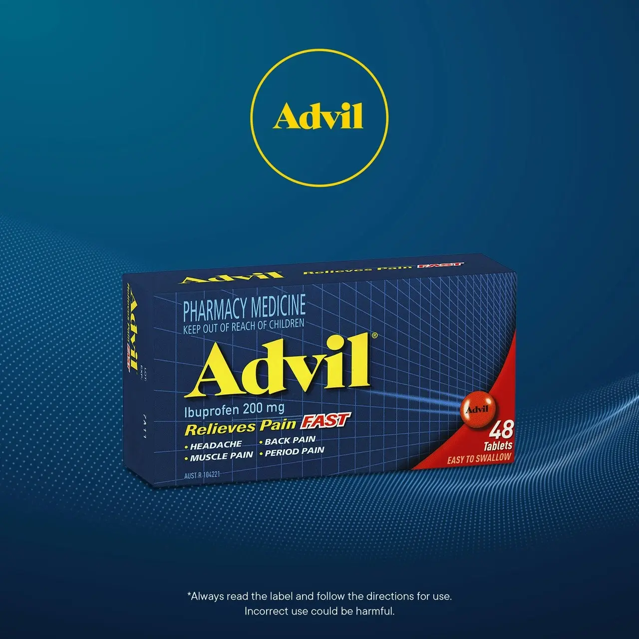 Advil Tablets 200mg Ibuprofen 24 Pack