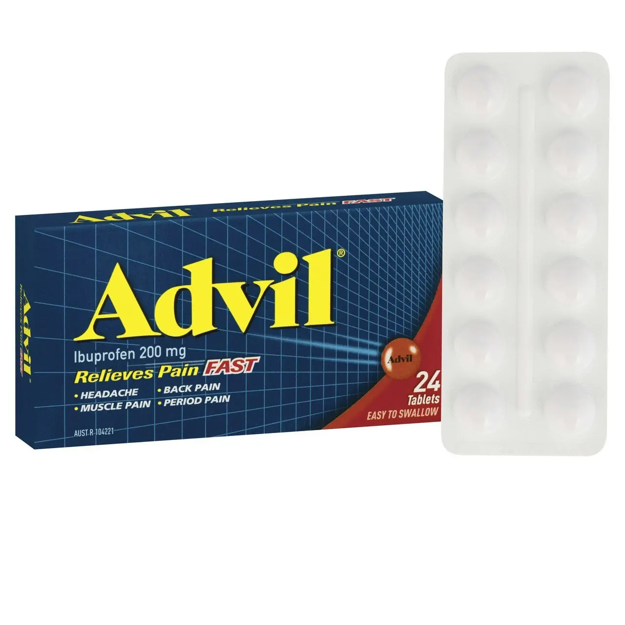 Advil Tablets 200mg Ibuprofen 24 Pack