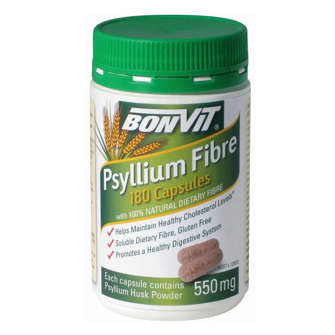 Bonvit Psyllium Fibre 550mg Capsules 180